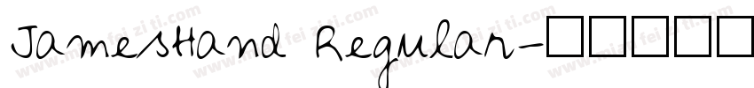 JamesHand Regular字体转换